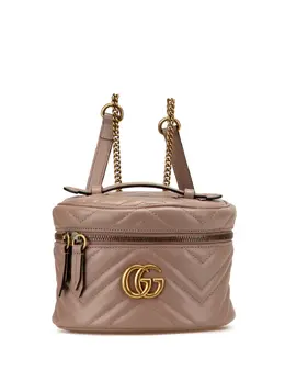 Gucci 2016-2025 GG Marmont Round Matelasse Leather backpack 31006073