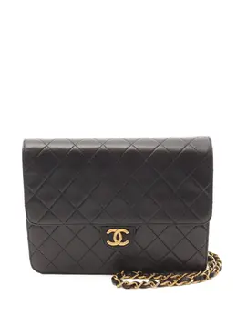 Chanel 1991-1994 diamond-quilting flap shoulder bag 30969234
