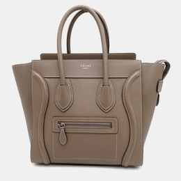 Celine Luggage Micro Shopper Suri Leather Tote Bag 1172268
