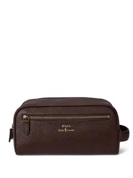 Polo Ralph Lauren pebbled-leather wash bag 30264925