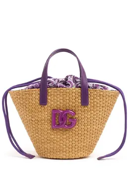 Dolce & Gabbana Embroidered Logo Raffia Tote Bag 82izgm009-stazve41