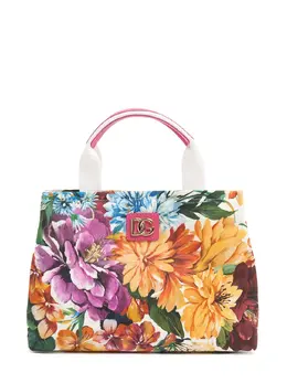 Dolce & Gabbana Printed Cotton Canvas Bag 82izgm010-see1uem1