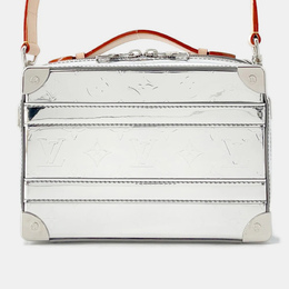 Louis Vuitton Handle Soft Trunk Silver Monogram Mirror Shoulder Bag 1172272