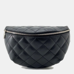 Chanel Black Lambskin Quilted Waist Belt Bag 1173973