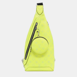 Louis Vuitton Duo Sling Yellow Taigarama Leather Shoulder Bag 1173915