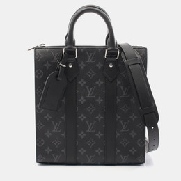 Louis Vuitton Sac Plat Monogram Eclipse Coated Canvas Leather Tote Bag 1173909