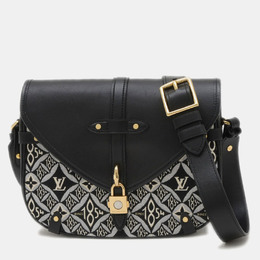 Louis Vuitton Neo Saumur MM Black Monogram Jacquard Shoulder Bag 1173913