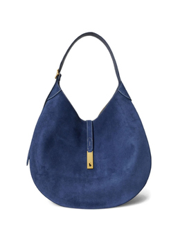 Сумка через плечо Polo ID из замши в форме полумесяца Polo Ralph Lauren, синий 428922881006 | синий