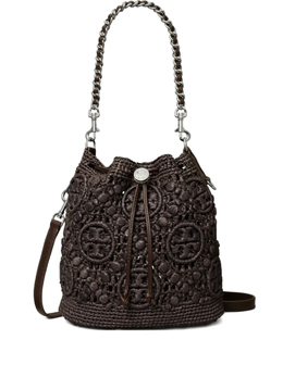 Tory Burch сумка-ведро T Monogram, коричневый 169277200 | коричневый