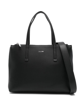 Кожаная сумка-тоут Calvin Klein, черный lv04f3098g | черный