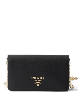 Сумка-клатч из сафьяна Prada, черный 1bp053vcoonzv | черный