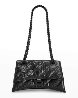 Маленькая стеганая сумка на плечо Crush с цепочкой Balenciaga prod260920563 | 1000 black