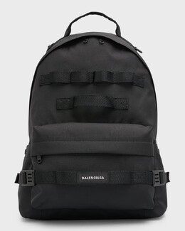 Мужской армейский средний многоцелевой рюкзак Balenciaga prod261550353 | 1000 black