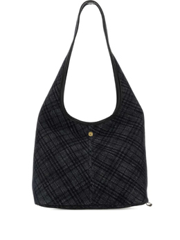 Сумка через плечо из вышитого денима Burberry, синий 8111949 | синий
