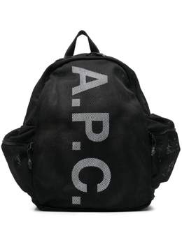 Рюкзак с логотипом A.P.C., черный psaeuh62242 | черный
