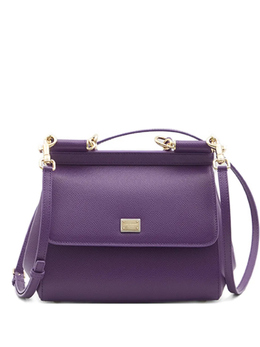 Сумка-шоппер Sicily среднего размера Dolce & Gabbana, фиолетовый bb6003b1001 | фиолетовый