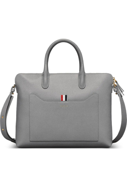 Thom Browne кожаная сумка-тоут, серый mag444a00198 | серый