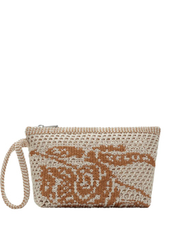 Burberry клатч Equestrian Knight в технике кроше, белый 8109506 | белый