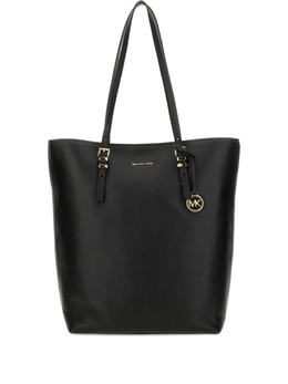 Сумка-тоут Quinn из текстурированной кожи Michael Kors, черный 30s5gqnt3l | черный