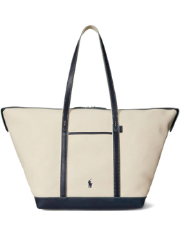 Сумка-тоут Bellport из холста с кожаной отделкой Polo Ralph Lauren, нейтральный 428973072002 | нейтральные цвета