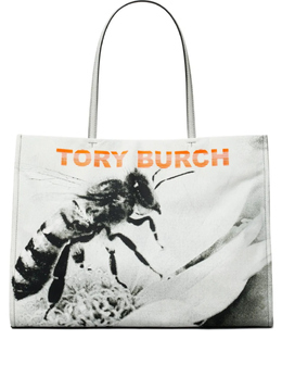 Tory Burch сумка-тоут Ella с узором, белый 171640020 | белый