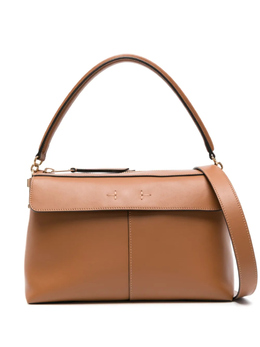 Tod's сумка-тоут с подвеской-логотипом, коричневый xbwtsth0200xpr | коричневый