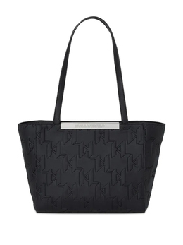 Karl Lagerfeld стеганая сумка-тоут с логотипом, черный a2w30026999 | черный