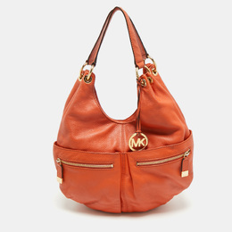 Michael Kors Orange Leather Large Layton Hobo 1175527