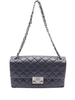 Chanel 2015-2016 CC Quilted Lambskin Pushlock Single Flap shoulder bag 31031823