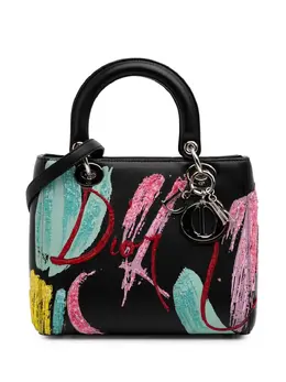 Christian Dior 2015 Medium Calfskin Sequin Art Lady Dior satchel 31004739