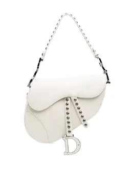 Christian Dior 2022 Studded Leather Saddle Bag satchel 31013109