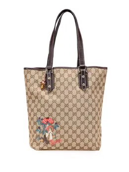 Gucci 2000-2015 GG Canvas Embroidered Mushroom tote bag 31034370