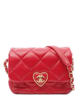 Chanel 2010s matelassé heart lock shoulder bag 30969225