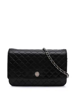 Chanel 2008-2009 CC Quilted Lambskin Wallet On Chain crossbody bag 31027344