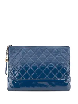 Chanel 2018 Medium Aged Calfskin Gabrielle O Case clutch bag 31034900
