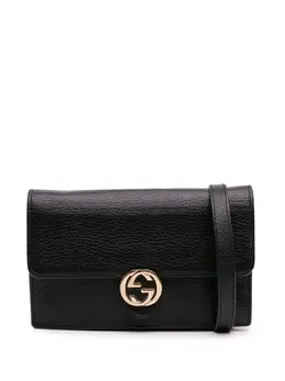 Gucci 2000-2015 Interlocking G Dollar Calfskin Wallet on Chain crossbody bag 31023789