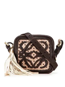 Loewe 2007 Mini Anagram Leather Tassel crossbody bag 31007705