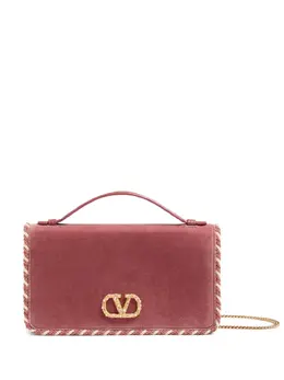 Сумка с плетеной отделкой Valentino Garavani, розовый 29538249 | розовый