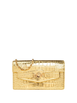 Сумка-клатч Medusa '95 с эффектом крокодиловой кожи Versace, золотой 10200751a10014 | золотистый