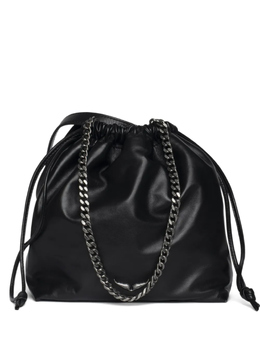 Сумка с цепочной ручкой и затягивающимся шнурком Zadig & Voltaire, черный lwba04016 | черный