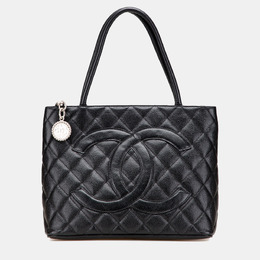 Chanel Black Caviar Medallion Tote 1175118