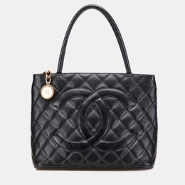 Chanel Black Caviar Medallion Tote 1175117