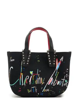 Christian Louboutin Mini Cabata Canvas Beach Bag 81ig6o003-qkswmq2