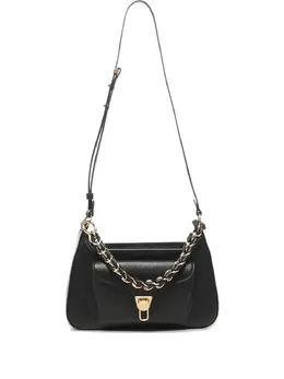 Coccinelle chain-embellished leather shoulder bag 31006412
