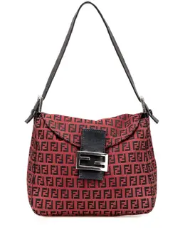 Fendi 2000-2010 Zucca Canvas Double Flap Mamma shoulder bag 31057725