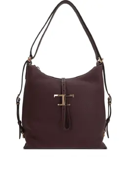 Tod's T Timeless grained leather shoulder bag 30969646
