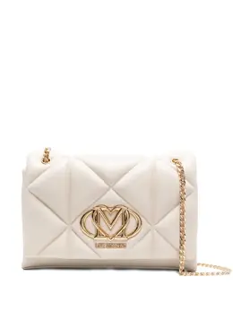 Love Moschino quilted logo-plaque shoulder bag 30945024