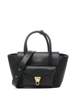 Coccinelle grained leather flap bag 31005381