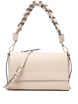 Coccinelle braided-handle leather shoulder bag 31006586