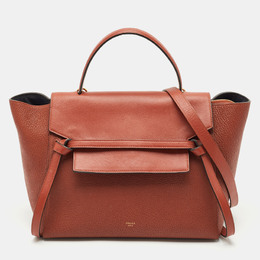 Celine Brown Leather Mini Belt Top Handle Bag 1177194